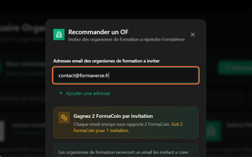 gagner des FormaCoin